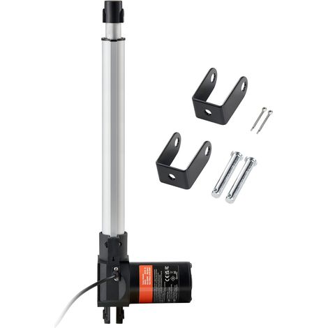 Vérin électrique 12V 300mm 6000N 5mm/s IP44 robuste (1/5)
