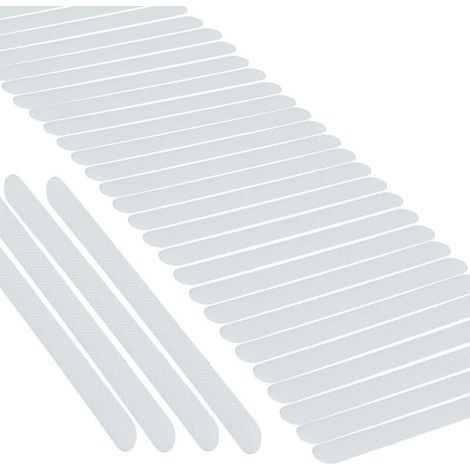 30 Pieces Anti-Slip Stickers, Shower Stickers Bath Safety Strips Transparent Self-Adhesive Non-Slip Stickers for Bathtubs Showers Stair Treads (1/5)