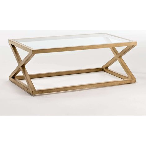 Table basse arrondo - Bois clair, transparent, beige