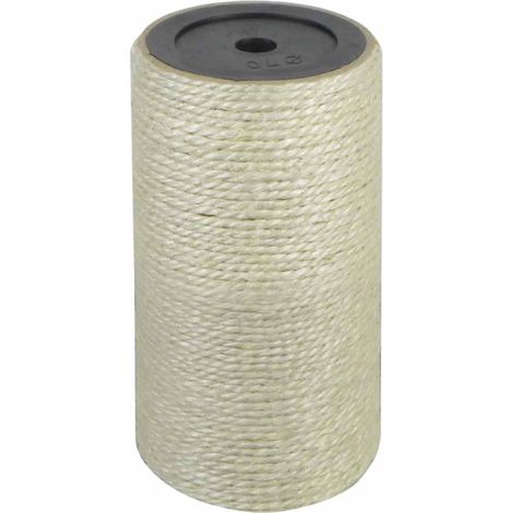 Poste rascador para gatos 8x15 cm 10 mm beige vidaXL