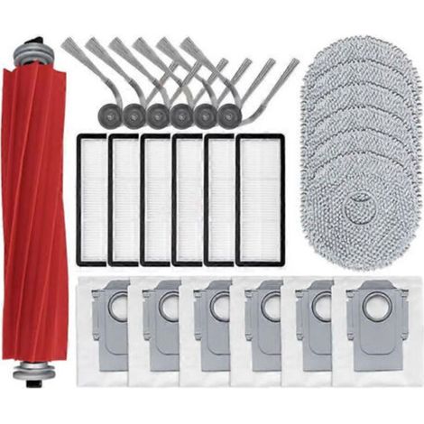 Repuestos y accesorios para la fregona Roborock QR797 QV35A: cepillo principal, filtro HEPA y paño de limpieza. (1/5)