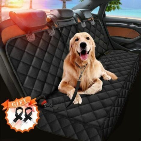 LaBlanc - Housse Protection Voiture Chien, Ajustement Universel pour la Plupart des Voitures,Housse de siège arrière imperméable et Anti-Rayures, Voyage pour Chien Lavable et antidérapant (1/4)