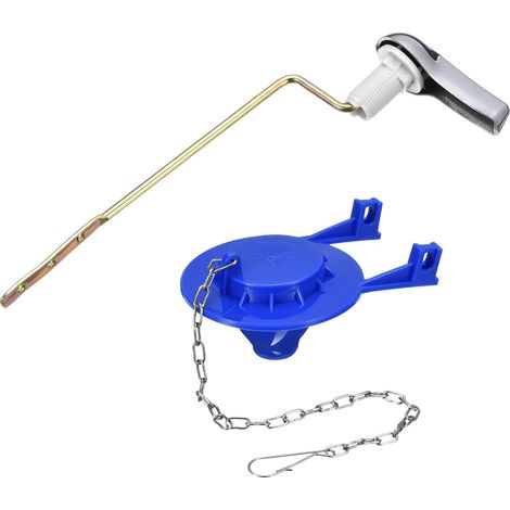 Kit de remplacement poignée toilette Sourcing Map avec clapet, levier chasse d'eau latéral universel (1/5)