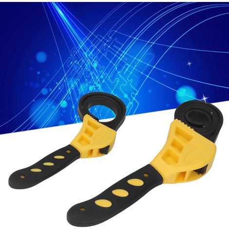 Clé à ceinture multifonction de 6 ou 8 pouces avec ouvre-bouteille réglable (jaune) (1/5)