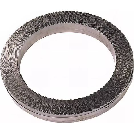 Rouleau de 50 M Lame de Scie à Ruban Bois 20 x 0,6 x Z6 mm - Denté, Avoyé, Affûté - Acier C75 - Diamwood