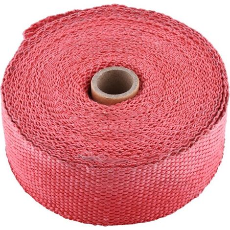 y echappement,Y Echappement,10M Tête D'Échappement Ruban Thermocollant Pour Motocyclettes Tuyau D'Échappement Couvre-Conduits Pour uchons Isolants Rouleau Isolant Bouclier Thermique En Fibre De Verre. (1/4)