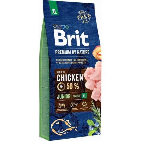 Alimento seco para perros Brit Premium By Nature Junior XL 15 kg (1/3)