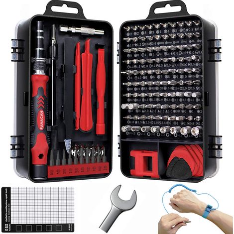 140 en 1 Kit Tournevis de precision, Set Outils avec Torx T2 T3 T4 T5 T6 T8 T9 T10, Etoile P2 P5, etc, pour Smartphone, Laptop, PC, Lunettes, Montre, etc (1/5)