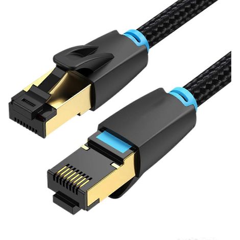 8 m Cat 8 Ethernet-Kabel, RJ45-Stecker, 40 Gbit/s, 2000 MHz – Hochgeschwindigkeits-Netzwerkkabel für Gaming-PCs, Laptops und Router (1/5)