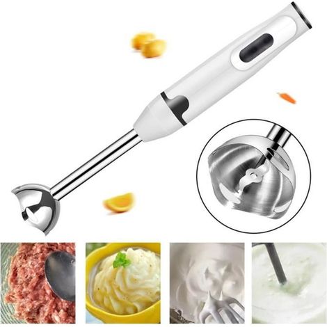Mixeur à main - - Blanc - 400W - 220V - Acier inoxydable 304