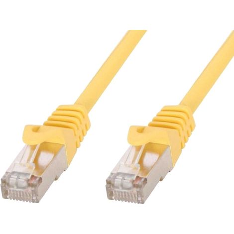 Techly Professional Cavo di rete Patch in rame Cat.6 Giallo SFTP LSZH 1m (1/2)