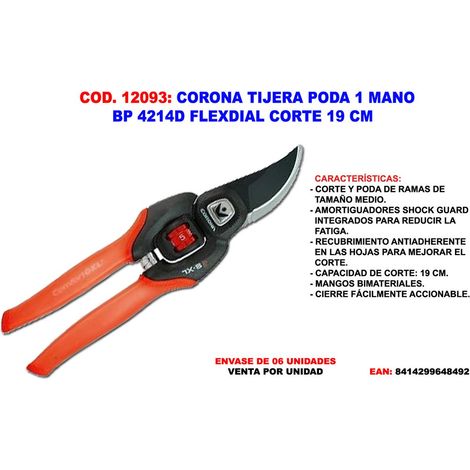 Corona BP 4214D Flexdial Hand-Gartenschere 19 cm