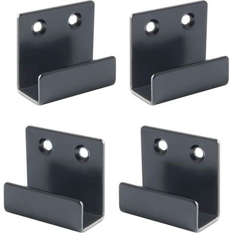 APEX Crochets de suspension pour tableaux en acier inoxydable,clips pour miroirs,kits de fixation 4 pièces (largeur intérieure de 15 mm) (1/5)