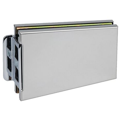Boîtier gâche 1309 pour serrure de porte en verre inox brillant - STREMLER (1/2)
