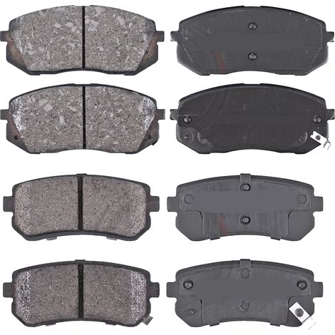 KIT PASTIGLIE FRENO ANTERIORI E POSTERIORI compatibile con HYUNDAI SANTA FE II (CM) / PASTIGLIE FRENANTI AUTO OEM FDB4111,FDB1910 / SOSTITUZIONE DIRETTA / BASSA POLVERE / SILENZIOSO
