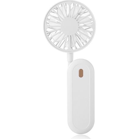 Ventilador de cuello USB plegable de 360°, silencioso y portátil, 3 velocidades, ideal para deportes, correr, viajar, acampar y para el hogar. (1/5)