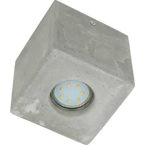Betonlampe Decke Würfel 10 cm klein GU10 Deckenleuchte Flur (1/5)