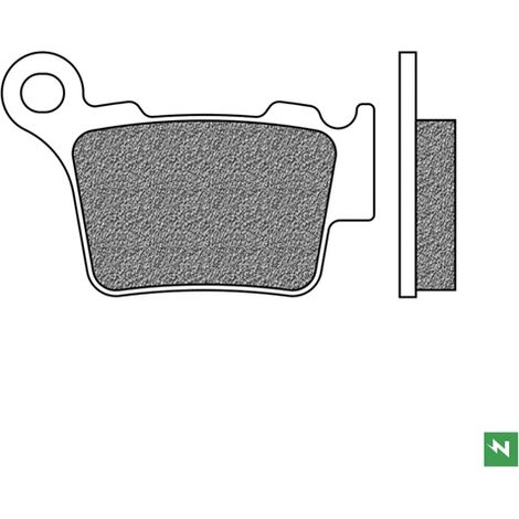 Pastillas de freno traseras NEWFREN KH368 (para carreras en tierra) BREMBO traseras (1/2)