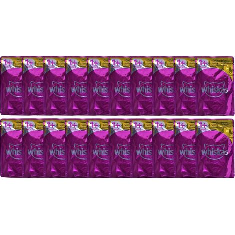 Cibo umido per gatti WHISKAS Gelatina per pollame in bustine da 80x85g (1/5)