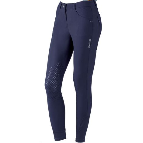 40 IT, Blu 09: Pantaloni Tattini modello Ardisia per donna in tessuto tecnico idrorepellente doppiato (1/2)