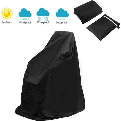 Funda protectora para silla de ruedas - Negra - Universal - Funda para silla de ruedas - Funda premium para silla de ruedas (1/5)