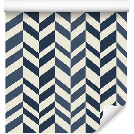 Papel pintado geométrico y retro para salón y dormitorio, 50x1000 cm. (1/5)