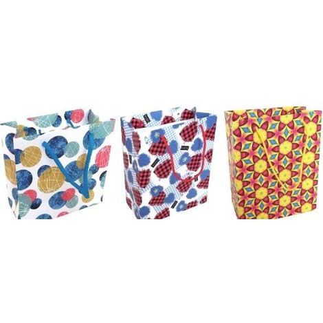 Bolsa decorativa mate de 20x25x10cm, mezcla fresca