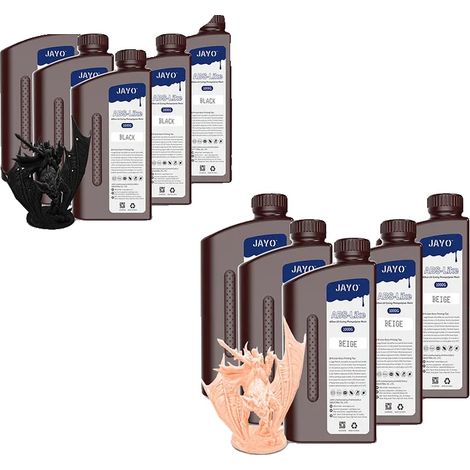 Resina per stampanti 3D 5BK 5BG ecologica, ad alta precisione e simile all'ABS. (1/2)