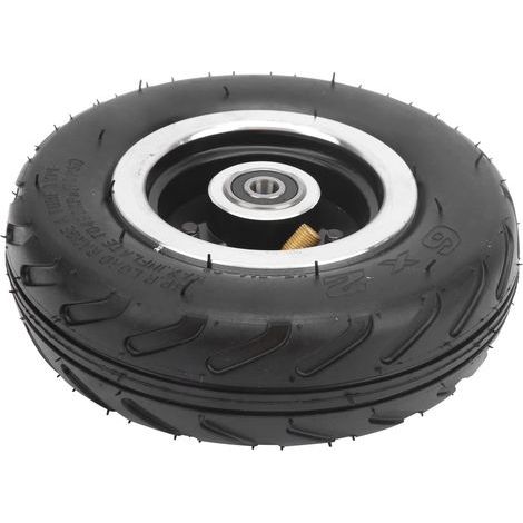 Roue de trottinette électrique 6x2 gonflable en alliage aluminium, adhérence optimale et durable (1/5)