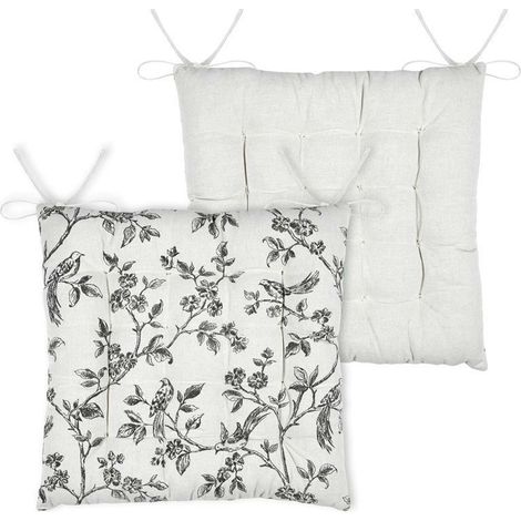 Cuscino per sedia CLARINE 38x38 cm con motivo a rametti