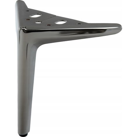 Gamba per divano letto, colore nero cromato nichel H150, robusta SL013 (1/5)