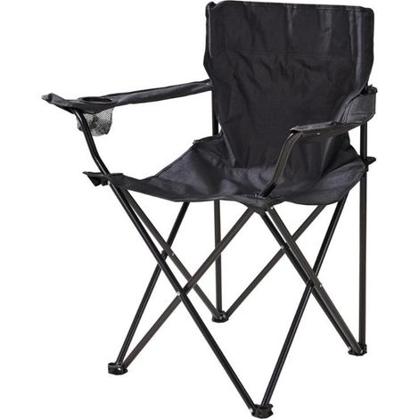 PROGARDEN silla plegable metal negro 81x13x15 cm , Silla plegable de metal negro 81 x 13 x 15 cm, un asiento práctico, compacto y resistente, ideal para uso ocasional en interiores