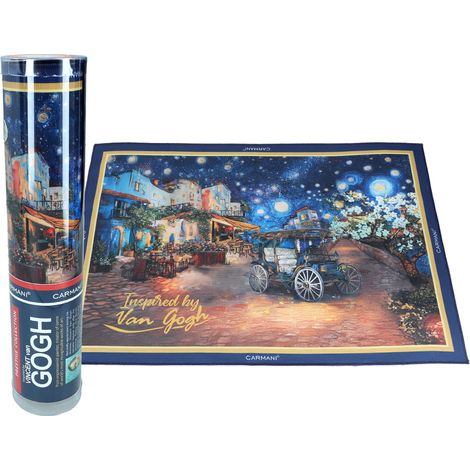 Carmani, tovaglietta in plastica, pz. Ispirata ai dipinti di Van Gogh (1/3)