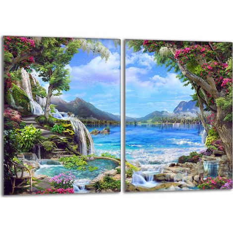 Glasschutzplatte für den Herd 2x40x52 Berge (1/5)