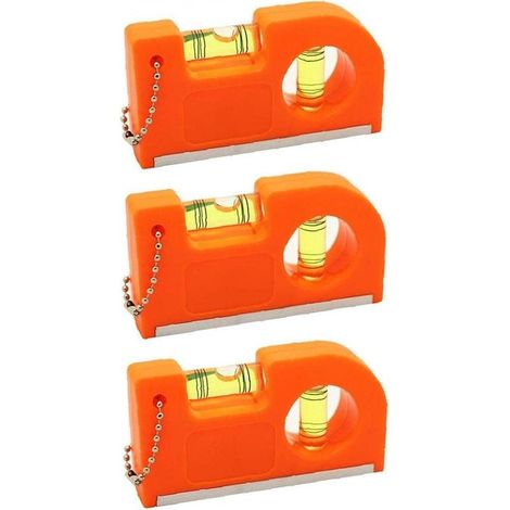 Tragbare Mini-Wasserwaage, Wasserwaage mit Reißverschluss, magnetische Wasserwaage aus Aluminiumlegierung, Balance-Lineal (3-teilig) (1/5)