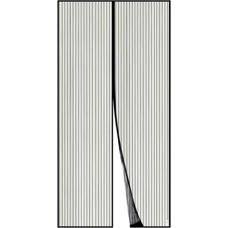 Porte Moustiquaire Magnétique 120x220cm   Maille Robuste, Fermeture Automatique, Anti Insectes, Idéale pour Porte de Balcon