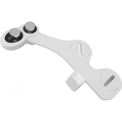 Accessoire de bidet pour toilettes avec douchette, jet d'eau froide nettoyante avant et arrière et 2 buses rétractables (1/5)