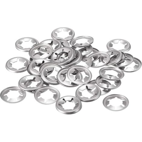 Lock Washer M8 Locking Washer Starlock 7.4mm I.D. 15mm O.D. Internal Tooth Push Speed Clips 304 Stainless Steel (1/3)