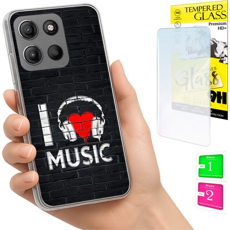 Funda para Motorola Moto G15 / G15 Power, carcasa trasera + cristal (1/5)