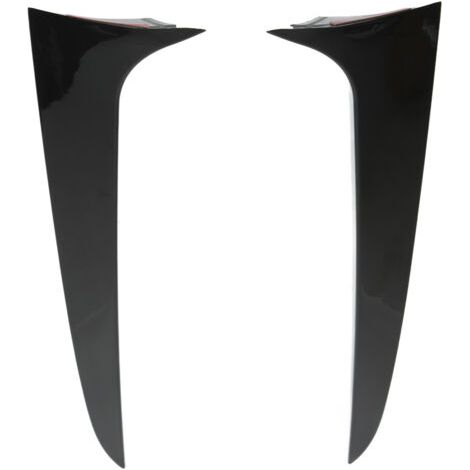 QORVA- Paire de becquet latéral de fenêtre arrière, aile gauche droite de remplacement noir brillant pour X3 F25 2011 – 2017