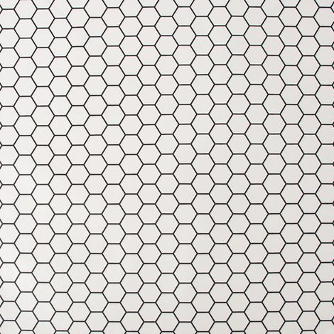 Contour - Vliestapete - HEXAGON LATTICE Weiss - 10m x 52cm