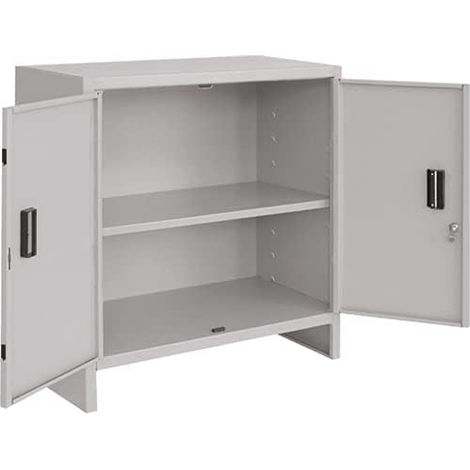ARMADIO ARMADIETTO BASSO MINI 60X40 CM CON PIANO ALTEZZA 80 CM METALLO UFFICIO