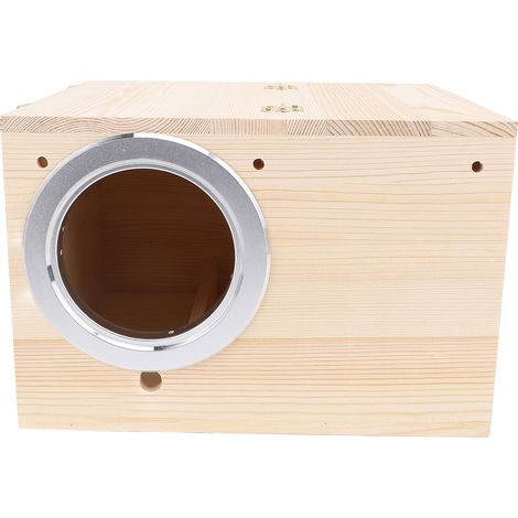 Nid en bois massif pour perruches, nid pour cacatoès, inséparables, perruches ondulées et canaris. (1/5)