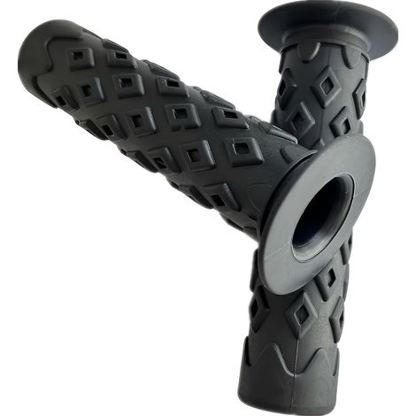 Manopole di ricambio per manubrio di bicicletta. Rivestimenti protettivi antiscivolo in gomma morbida, adatti a mountain bike, tricicli e sedie a rotelle. (1/3)
