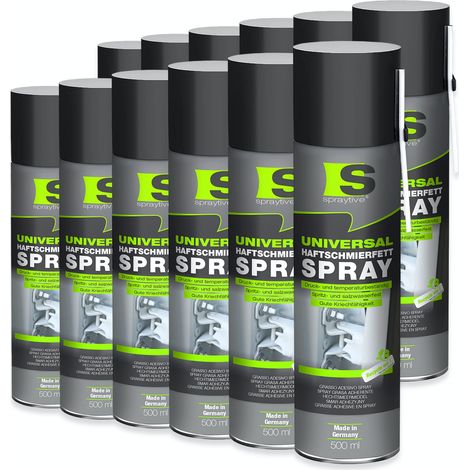 Spraytive 12x 500ml Universal Haftschmierfett-Spray – Schmierfett & Kriechöl für Auto, Gelenke & Lager (1/5)