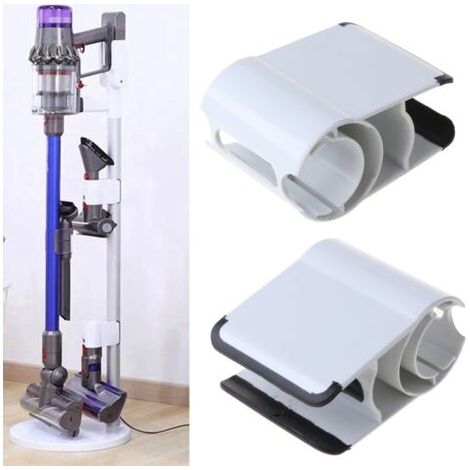 Saugkopf-Aufbewahrungsclip, einfach zu installieren und zu bedienen. Düsenorganizer, vakuumkompatibles Zubehör, passend für gängige Staubsauger der Modelle V7, V8, V10, V11 (Weiß) (1/4)