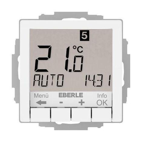Termostato Eberle UTE 4800 Bianco Incassato Preciso