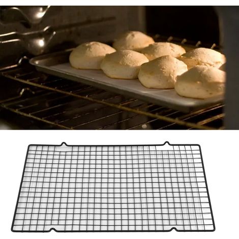 [Griglia reversibile] Griglia per barbecue [4 pezzi] Griglia di raffreddamento in acciaio inox per cucinare e scongelare (1/4)