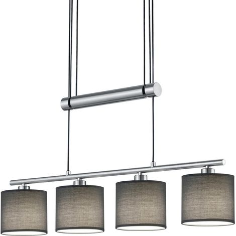 Suspension suspension quatre abats jour garda de trio gris en metal trio (1/5)