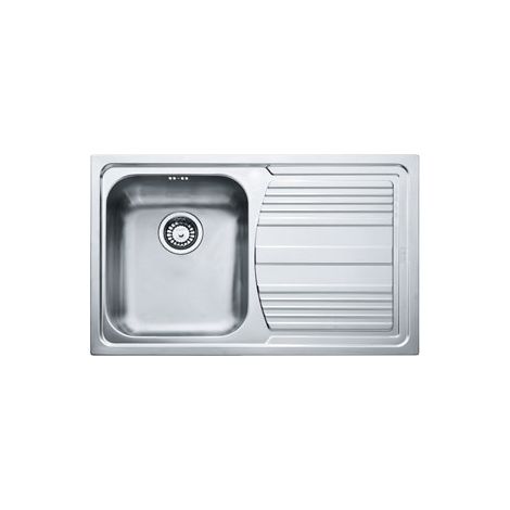 Franke LLX 611. Colore del prodotto: Acciaio inox, Numero di vasche per lavello: 1 ciotole, Dimensioni prima vasca (LxL): 340 x 400 mm. Larghezza: 790 mm, Profondità: 500 mm, Larghez... - 101.0085.772 (1/2)